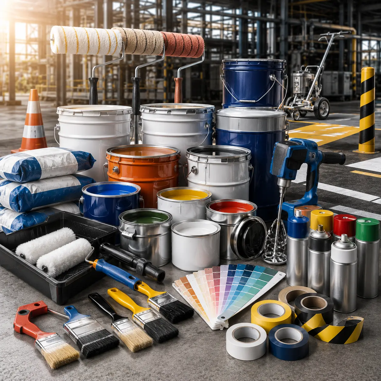 Linha de Pintura Predial, Industrial e Viária da MJ Suprimentos